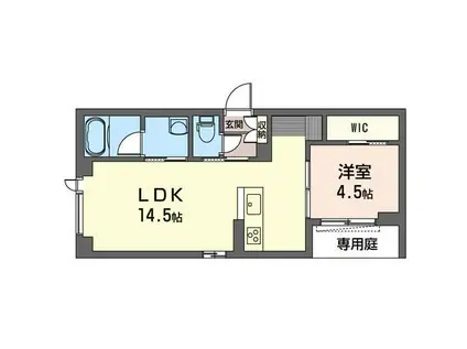 カーサ リリオ(1LDK/1階)の間取り写真