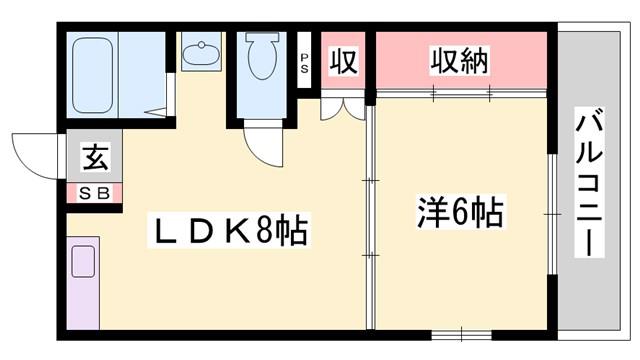 長田コーポ(1LDK/3階)の間取り写真