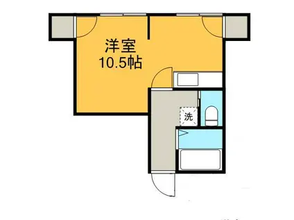 第三米井ビル(ワンルーム/2階)の間取り写真