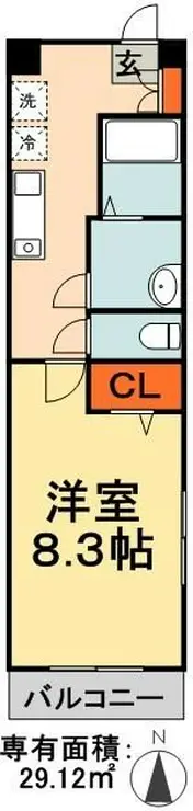 タケフユビル 6階階 間取り
