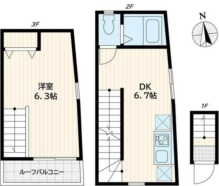 GRACE中延 3階階 間取り