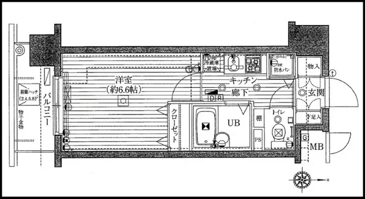 ガラ・シティ駒沢大学 3階階 間取り