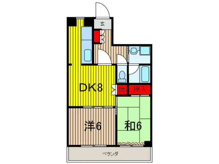 エスポワール喜沢 1階階 間取り