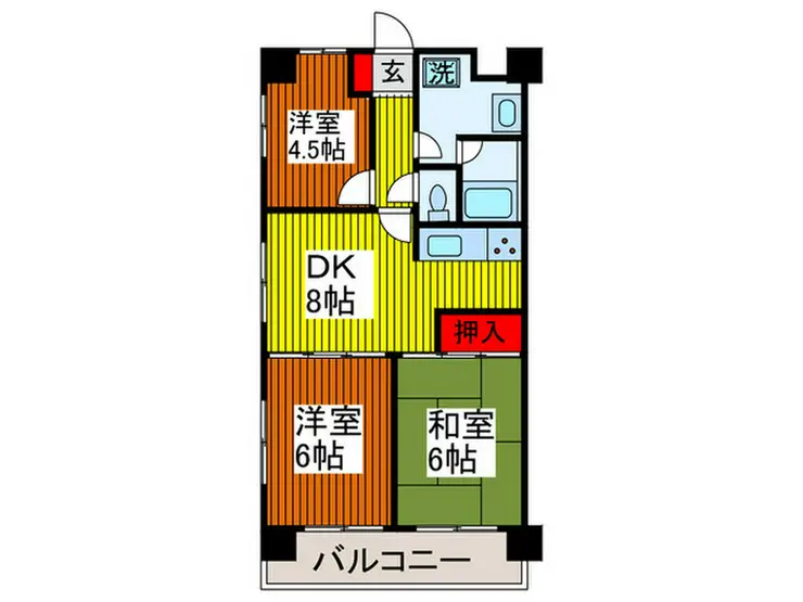 オリンピックマンション川口 1階階 間取り