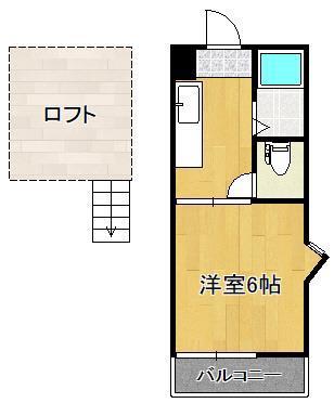 アップルハウス葉山(ワンルーム/1階)の間取り写真