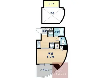 エステムコート新大阪IIIステーションプラザ(1K/5階)の間取り写真