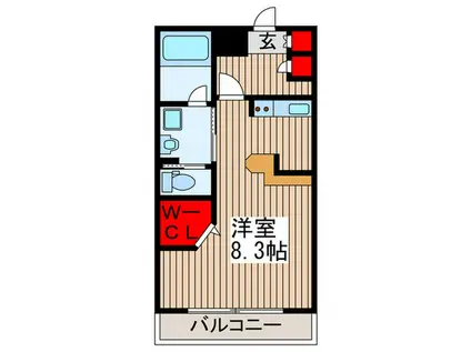 ZCO並木ビル2ND(ワンルーム/3階)の間取り写真