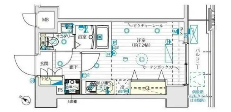 ル・リオン大塚 8階階 間取り