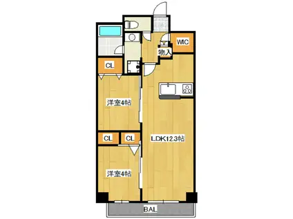 S-RESIDENCE王子ENABLE(2LDK/5階)の間取り写真