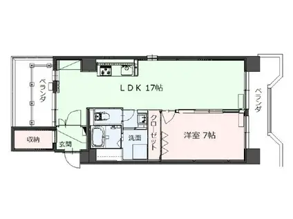 ポエシア・ブランカ(2LDK/4階)の間取り写真