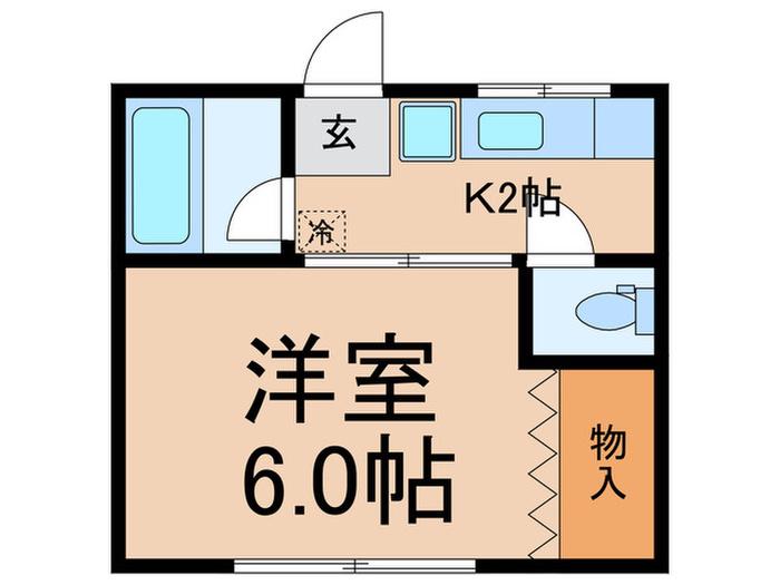 メゾン泉(1K/1階)の間取り写真