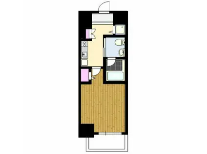 レジディア虎ノ門(1K/11階)の間取り写真