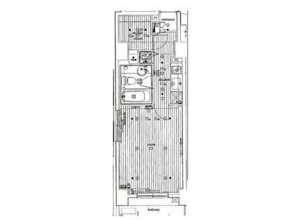 ミリオングランデ元赤坂ヒルズ(1K/9階)の間取り写真