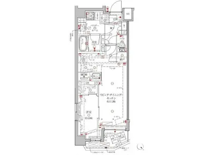 クレイシアIDZ練馬富士見台(1LDK/2階)の間取り写真