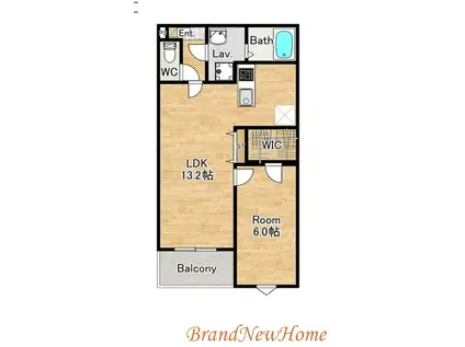 ジーメゾン石津町東プリシエ(1LDK/2階)の間取り写真