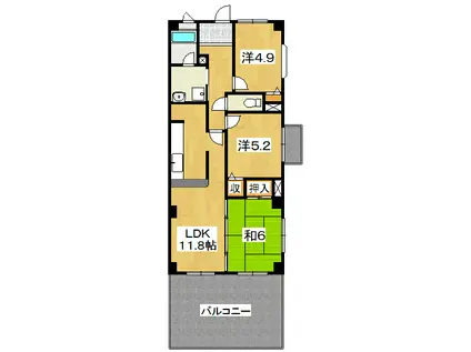 スターヒルズ(3LDK/2階)の間取り写真
