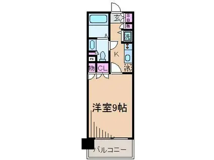 クラッサ元住吉(1K/1階)の間取り写真