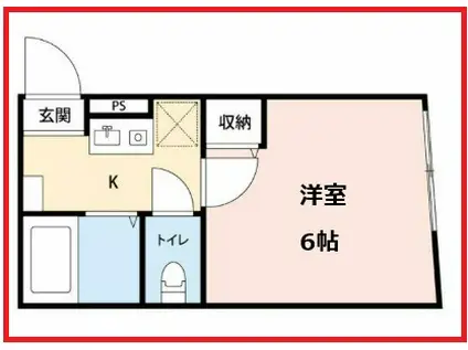 ケーティーエ―熊野前(1K/3階)の間取り写真