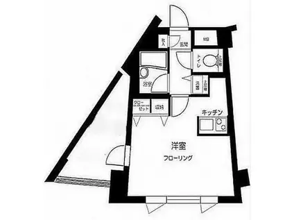 サンテミリオン目白西(ワンルーム/1階)の間取り写真