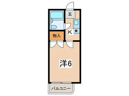 ガーデニアハイツ(1K/1階)の間取り写真