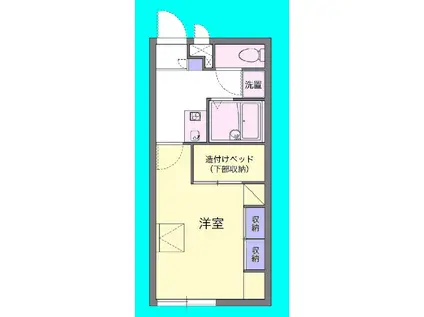 RIZIEREMONTERI(1K/1階)の間取り写真