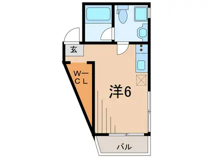 ヴェスパーマティーニ亀有(ワンルーム/2階)の間取り写真
