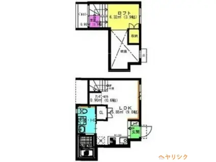 VENUS-III(ワンルーム/1階)の間取り写真