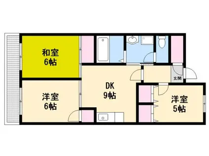 ファーレ高須(3LDK/4階)の間取り写真