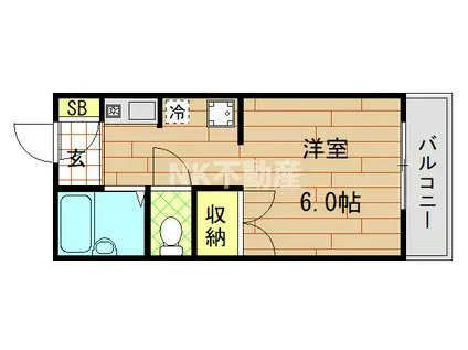 メゾンクリサンテ-ム(1K/1階)の間取り写真