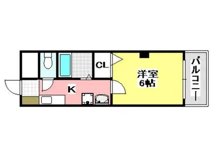 イーズ南春日丘(1K/1階)の間取り写真