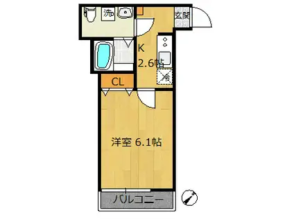 ST.VILLAGE TSUKADA(1K/3階)の間取り写真