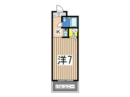 ウィルオリンピア金沢八景(1K/4階)の間取り写真