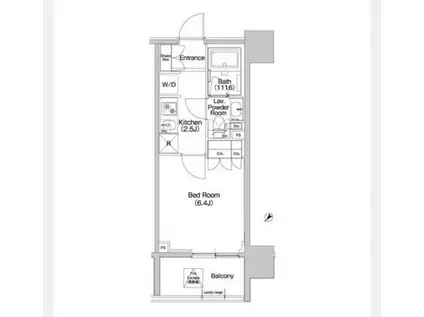 コンフォリア品川イースト(1K/12階)の間取り写真