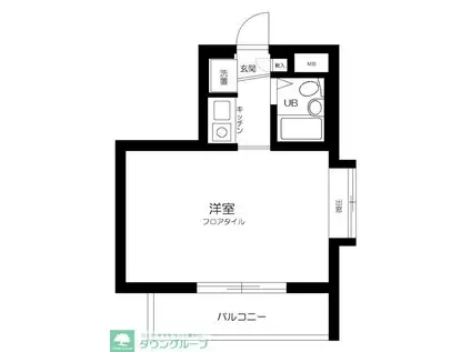 スカイコート新宿第7(1K/4階)の間取り写真