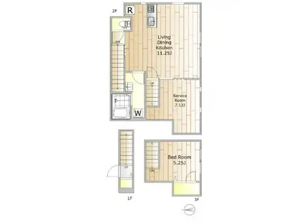 レスポワール祐天寺(1SLDK/2階)の間取り写真