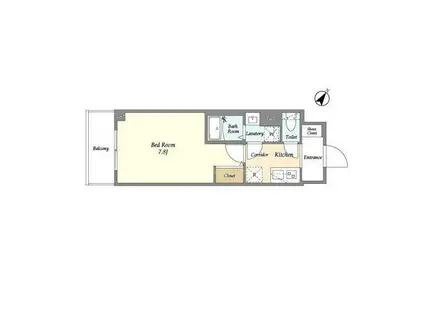 KDXレジデンス町田ノース(1K/6階)の間取り写真