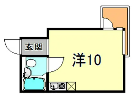 シャトージュネス住吉(ワンルーム/2階)の間取り写真