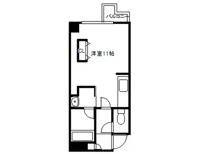アイビーパレス31(ワンルーム/4階)の間取り写真