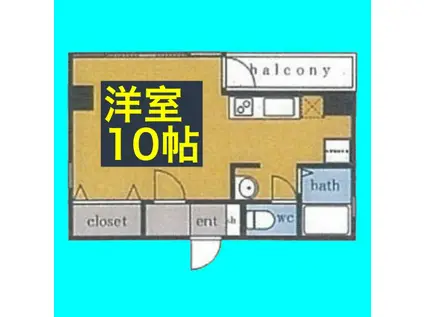 プリマベーラ名駅(ワンルーム/8階)の間取り写真