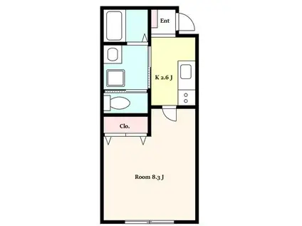 BLANC MAISON(1K/1階)の間取り写真