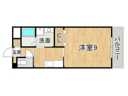 セピア・コート(1K/2階)の間取り写真