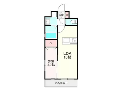 第50川崎ビル(1LDK/5階)の間取り写真