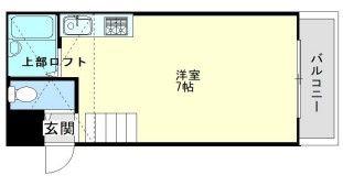 F・Kビル(ワンルーム/3階)の間取り写真