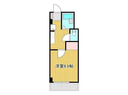 ホリホックイン元浜(1K/3階)の間取り写真