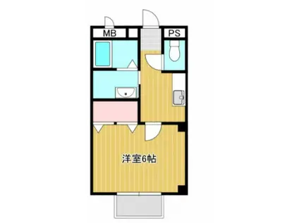サンシャインC棟(1K/2階)の間取り写真