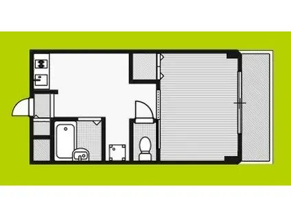 第一シューチン塚本(1DK/3階)の間取り写真