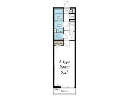 リブリカーサオダサガ(1K/1階)の間取り写真