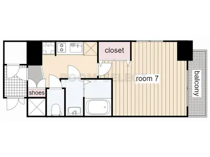 エステムコート名古屋新栄アクシス(1K/4階)の間取り写真