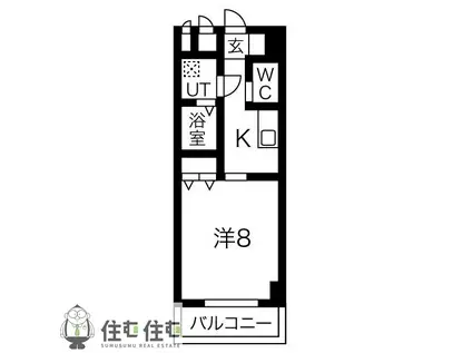 すまいる小坂(1K/4階)の間取り写真