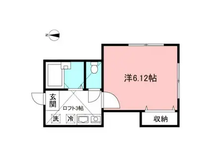 パストラル(1K/1階)の間取り写真